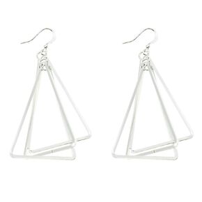 Dainty Drop Dangle Earrings,Triangles Earrings Minimalist Drop Earrings for Women Girls.