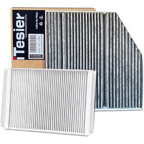 cabin air filter kit fits Mercedes 2015-2023 GLC300 E300 C300 E350 GLC350e C400 E400, C43/C63/E43/E53/E63/GLC43/GLC63 AMG, Replace OEM 2058350147&1668300218
