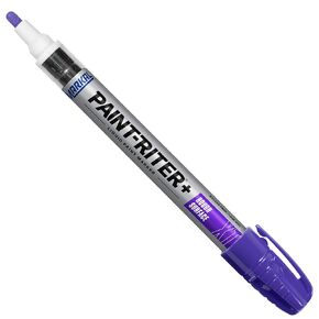 Markal 97250 - Paint-Riter+ Rough Surface Liquid Paint Marker with 1/8in Bullet Tip, For Superior Marking on Rough, Rusty, and Dirty Surfaces, White Color, Fast Drying (Pack of 12), Made in USA