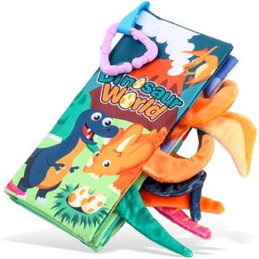Baby Books 0-6 Months,Infant Tummy Time Toys High Contrast Sensory Baby Toys 6 to 12 Months Touch Feel Book Gift Christmas Stocking Stuffers for Boys Girls 0-3 Months Book Early Learning Stroller Toy