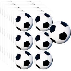Sports Balls Soccer Stickers, 2 Inch Adhesive Waterproof Round Color Coding Labels Soccer Theme Thank You Party Stickers for Birthday,Envelop Sealing,Stationery and Sports Party Supplies.(250 Pcs)