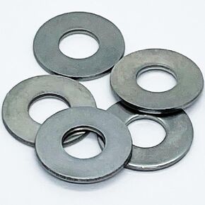 1/2" x 1 1/2" OD - Stainless Steel Round Flat Washers - 304 Stainless Steel 18-8 - Corrosion Resistant - 1/2" Bolt Washer - BRAUNY BOY HARDWARE (25)