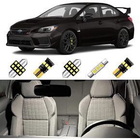 طقم مصابيح LED داخلية 8 قطع يناسب 2004-2022 Subaru WRX، WRX STI، Impreza Super Bright 6000K استبدال لمبات LED الداخلية البيضاء + أداة التثبيت