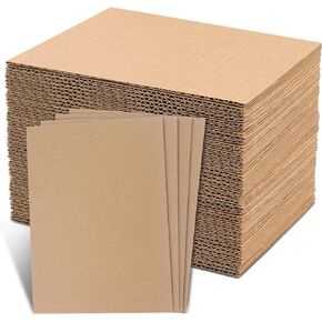 105 Pack Corrugated Cardboard Sheets (11 x 8.5 Inch),Thick/Thin Cardboard Sheets,Cardboard Inserts for Mailers,Fabric Organizer Boards,Cardboard Dividers for Boxes,Cardboard for Crafts,Cardboard Paper