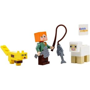 LEGO Minecraft: Alex with Ocelot, Sheep and Fish Combo Pack