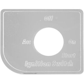 GG Grand General 52015 Stainless Steel Ignition Key Switch Plate for Peterbilt 2006+