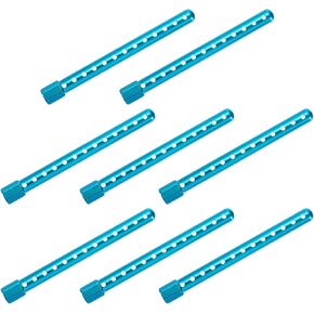 MECCANIXITY 8Pcs RC Car Body Post Mounts Aluminum Alloy Car Shell Column for Crawler Cars 94102 94122 94103 94123 1/10 Scale RC Crawler Car Truck Models (Silver)