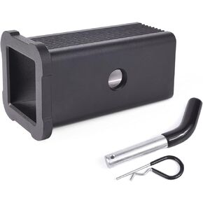 2-1/2 inches Class V to 2 inches Class III and IV Trailer Hitch Receiver Adapter with Hitch Pin and Clip, 2.5 inches to 2 inches Reducer Sleeve Mount Insert Converter