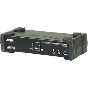 Aten USB 3.0 Hub مع DCI K مدعوم بمنفذين USB DisplayPort MST KVMP Switch cs1922 m in Saudi Arabia