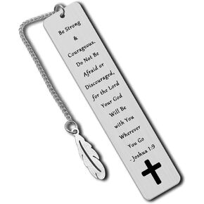 Christian Bookmark Inspirational Gifts for Women Men Inspirational Bible Verse Bookmark for Girls Daughter Book Lovers Bookworm Reading Lovers Religious Scripture Gifts for Friend Baptism Faith Gifts