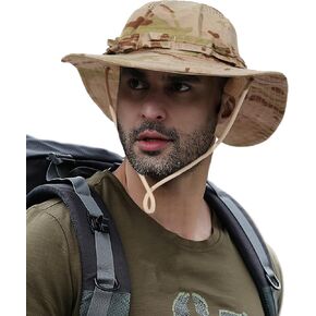 PanPacSight Men's New Camouflage Tactical Boonie Hat for Outdoor Activities, 22.8"-24"