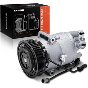 A-Premium Air Conditioner AC Compressor with Clutch Compatible with Chevrolet Cruze 1.4L 2011, LT, LTZ Model, with 2 Connectors (Not Fit 1 Cord)