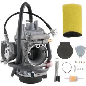 Carburetor Compatible with Yamaha YFM400 Big Bear 400, Kodiak 400, Bruin 350, Grizzly 350 450, Wolverine 350 450 ATV, Include Cleaner Brush, Air Fiter, Fuel Filter