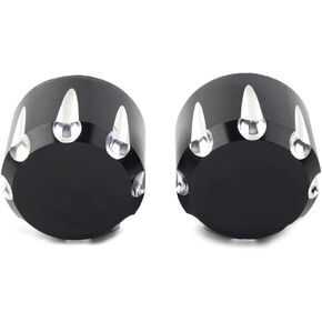 Newsmarts Front CNC Axle Nut Cover Bolt Cap For Harley Davidson Touring,Electra Glide, Road Glide, Street Glide, Fat Bob, Night Train, Softail, Sportster, V Rod(Chrome)