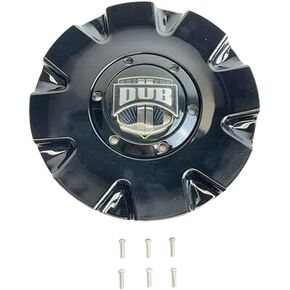 Dub Gloss Black Wheel Center Cap with Screws M-859BK01 Cap M-859