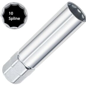 Premium Alloy Steel Lug Nut Tool Key: Replacement for TA23-21/22 & Bimecc 10-Spline, Ideal for Trucks & SUVs, 13/16 & 7/8 Hex Drive