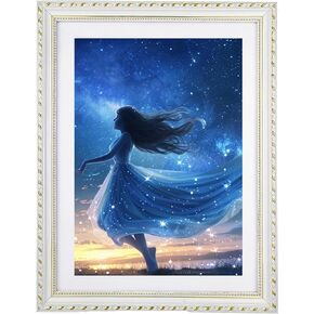 Diamond Painting Frames Fit For 30x40cm/12x16in Diamond Art Pictures or Family Photos, New Narrow Edge With Special Pattern Plaster Wood Frame For Wall Mount Photo Decoration