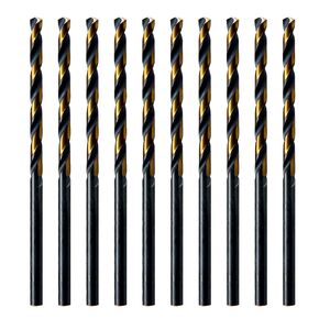 MAXTOOL No.41 10pcs Identical Jobber Length Drills Dia 0.096" HSS M2 Twist Drill Bits Wire Gauge Gage Numbered Straight Shank Drills; JBN02H10R41P10