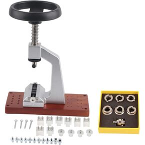 Watch Case Opener, Watch Press, Watch Repair Tool Kit, Bench Watch Case Opener Wristwatch Tool Back Opener with 6 Dies