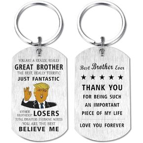 Gifts for Brother Adult - You Are A Great Brother Keychain from Sister - Best Big Brother Birthday Gifts from Sister -Father's Day Gifts for Brother