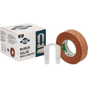 Nostril Retainer, Ultimate Precision Nose Support System for Rhinoplasty, %100 Silicone Nostril Retainer and 3M Micropore Tan Surgical Tape 0.5 Wide (1 Rolls), Nostril Retainer Rhinoplasty (7)