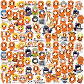 Officially Licensed South Park Kenny 50ct Vinyl Large Deluxe Stickers Variety Pack - Laptop, Water Bottle, Scrapbooking, Tablet, Indoor/Outdoor - Set of 50
