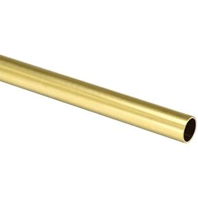 Brass Round Tube H65 Copper Tubes Pipe 100mm Length 1mm OD 0.2mm Wall Thickness Seamless Straight Pipe Tubing