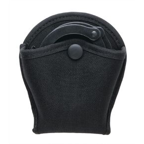 Uncle Mike's Law Enforcement Kodra Nylon Open Top Single Handcuff Case with Belt Loop (Black)
