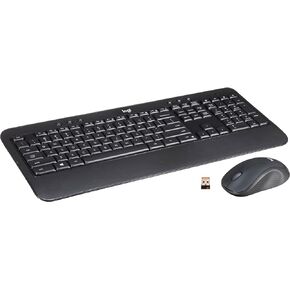لوحة مفاتيح لاسلكية متقدمة من Logitech MK540 مع مجموعة ماوس لاسلكية - لوحة مفاتيح وماوس بالحجم الكامل، عمر بطارية طويل، ضوء مؤشر قفل القبعات، مفاتيح التشغيل السريع، اتصال آمن بسرعة 2.4 جيجا هرتز (متجدد)