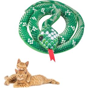 Andiker Cat Catnip Toys for Cats, 31inches Long Snake Cat Toy with Crinkle Sound for Indoor Cat Interactive Toy, Soft Plush Toy for Cat Exercising Playing Cat Chew Toy