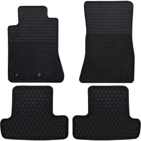 Car Floor Mats Custom Fit for Ford Mustang 2015 2016 2017 2018 2019 2020 2021 2022 2023 2024 Odorless Washable Heavy Duty Rubber (All Weather) Floor Liners Set