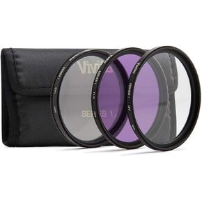 Vivitar 40.5mm 3-Piece Multi Coated Filter Kit UV+CPL+FLD