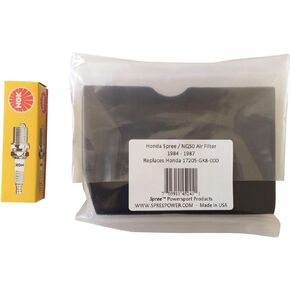 Spree متوافق/بديل لفلتر الهواء Honda Spree NQ50 (1984-1987) مع SPARK PLUG
