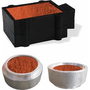 SIMOND STORE 2 Part Cast Iron Flask Mold and 2 Piece Aluminum Ring Making Mold for Sand Casting, Jewelry Making Casting Tool for Delft Sand Clay Petrobond Casting…