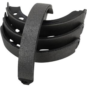 TRQ Rear Parking Brake Shoe Set Compatible with Porsche 911 924 928 944 Boxster Cayman