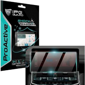 IPG ProActive for Toyota 2022-2024 Land Cruiser 300 LC300 Prado 12.3 Inch Display 9H Hardness Screen Protector Smooth Glass Touch Ultra Responsive High Clarity Anti Scratch Smudge & Shock Proof Nano Technology Guard for Land Cruiser