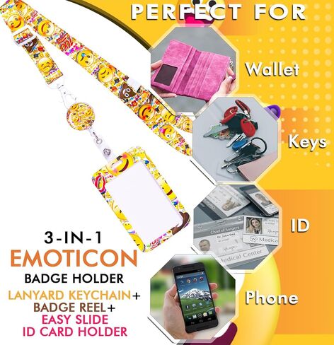 Lanyards for ID Badges Keys Fob - Lanyard Keychain for Men Women Gift in Saudi Arabia
