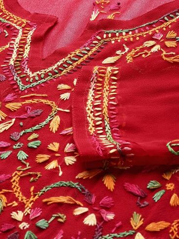 Ada أحدث تطريز يدوي هندي تقليدي من Chikankari Georgette Kurta Kurti Kameez للنساء in Saudi Arabia