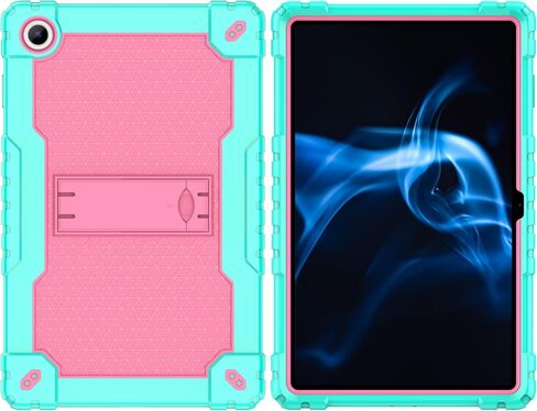 Case for Onn. 10.4" Tablet Pro 2023 Model: 100110603 Heavy Duty Protective Cover with Kickstand Built in Shoulder Strap Kids Friendly Shell Case Fit for Onn 10.4 inch Tablet Pro (Green+Pink) in Saudi Arabia