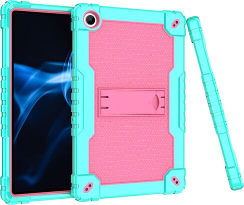 Case for Onn. 10.4" Tablet Pro 2023 Model: 100110603 Heavy Duty Protective Cover with Kickstand Built in Shoulder Strap Kids Friendly Shell Case Fit for Onn 10.4 inch Tablet Pro (Green+Pink) in Saudi Arabia