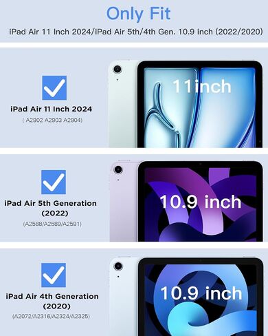 TiMOVO for iPad Air 6th Generation 11 Inch M2 Case 2024, iPad Air 5th/4th Generation Case 2022/2020 10.9 Inch, Slim Soft TPU Translucent Frosted Back Cover Fit iPad Air Case, Lavender Purple in Saudi Arabia