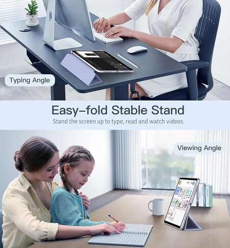 TiMOVO for iPad Air 6th Generation 11 Inch M2 Case 2024, iPad Air 5th/4th Generation Case 2022/2020 10.9 Inch, Slim Soft TPU Translucent Frosted Back Cover Fit iPad Air Case, Lavender Purple in Saudi Arabia