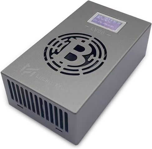 واي فاي بيتكوين مينر لاكي مينر LV06 V6 BTC مينر بيتكوين مينر سولو مينر تعدين مينر SHA-256 500GH/S BM1366 شريحة آسيا منخفضة الضوضاء للاستخدام المنزلي BTC مينر آلة التعدين جهاز آلة اليانصيب BTC in Kuwait