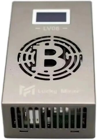 واي فاي بيتكوين مينر لاكي مينر LV06 V6 BTC مينر بيتكوين مينر سولو مينر تعدين مينر SHA-256 500GH/S BM1366 شريحة آسيا منخفضة الضوضاء للاستخدام المنزلي BTC مينر آلة التعدين جهاز آلة اليانصيب BTC in Kuwait