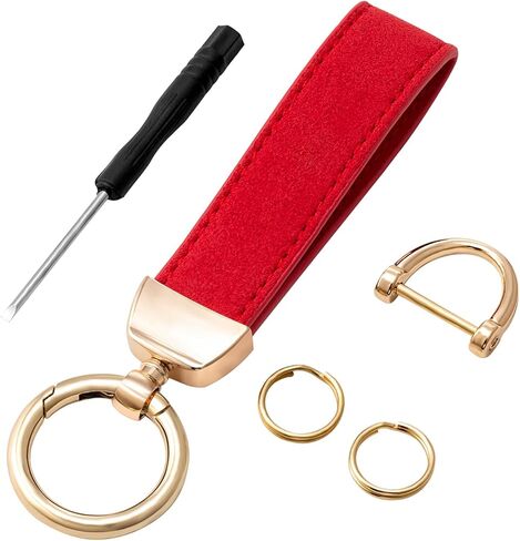 سلسلة مفاتيح جلدية، سلسلة مفاتيح السيارة، حامل مفاتيح سيارة مزخرف عالمي، سلسلة مفاتيح ملحقات مفاتيح السيارة للرجال والنساء in Kuwait