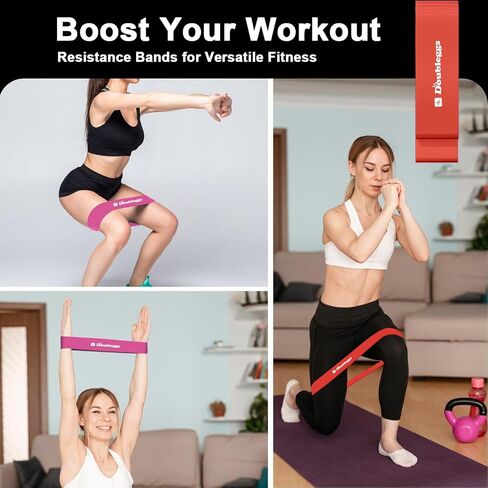 Resistance Bands for Working Out - 5 Levels Exercise Bands Resistance Bands Set with Instruction Guide and Carry Bag, Ideal for Leg Strength Training, Rehab, Yoga in Saudi Arabia