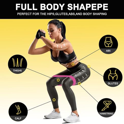 Resistance Bands for Working Out - 5 Levels Exercise Bands Resistance Bands Set with Instruction Guide and Carry Bag, Ideal for Leg Strength Training, Rehab, Yoga in Saudi Arabia
