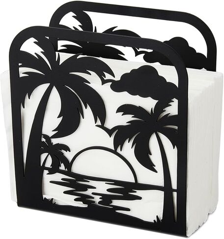 حامل مناديل سوبر دانت للطاولات، حامل مناديل حديد الفطر، موزع مناديل قائم بذاته، حامل مناديل على الطاولة، حامل مناديل من القماش الريفي لطاولة المطبخ، المزرعة، المطاعم، الفندق in Kuwait