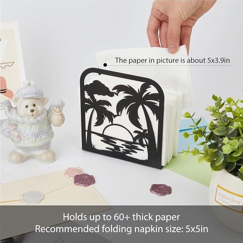 حامل مناديل سوبر دانت للطاولات، حامل مناديل حديد الفطر، موزع مناديل قائم بذاته، حامل مناديل على الطاولة، حامل مناديل من القماش الريفي لطاولة المطبخ، المزرعة، المطاعم، الفندق in Kuwait