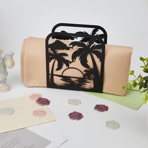 حامل مناديل سوبر دانت للطاولات، حامل مناديل حديد الفطر، موزع مناديل قائم بذاته، حامل مناديل على الطاولة، حامل مناديل من القماش الريفي لطاولة المطبخ، المزرعة، المطاعم، الفندق in Kuwait